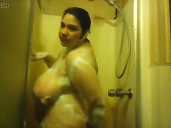 Bbw solo shower webcam