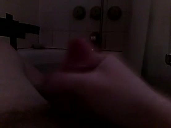 Rubbing Dick in bathroom