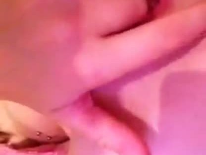 Hot blonde masturbating after getting out of her shower