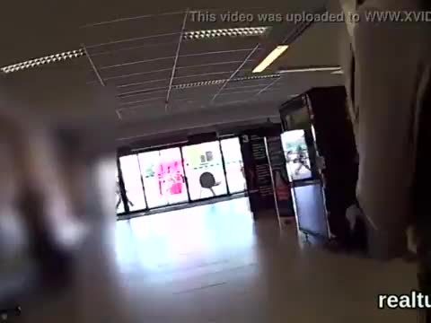Breathtaking czech chick gets seduced in the mall and rode in pov