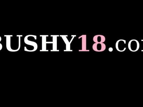 Bushy cheerleader loves fucking hard