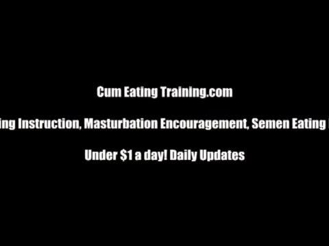 Your roommates make you eat your own cum CEI