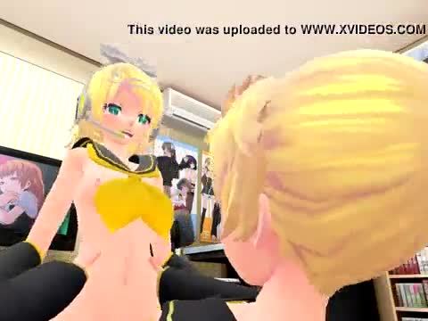 Rin x Len Kagamine Hentai MMD