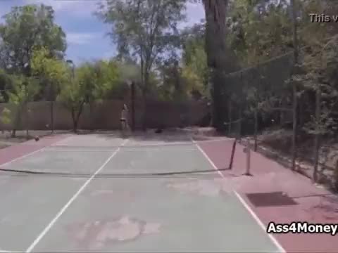 Tennis and fuck lessons for busty teen