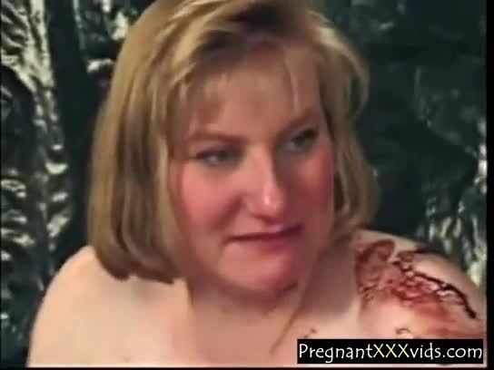 Lesbian Pregnant Chocolate Fantasy